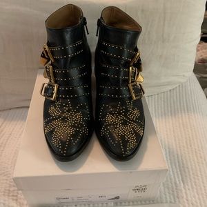 Chloe Susanna Studded Ankle Boots 36.5